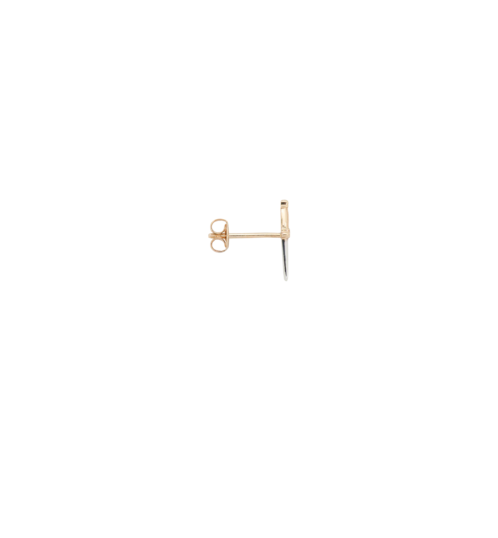 Single Magical Dagger Stud Earring 14K - Image 4